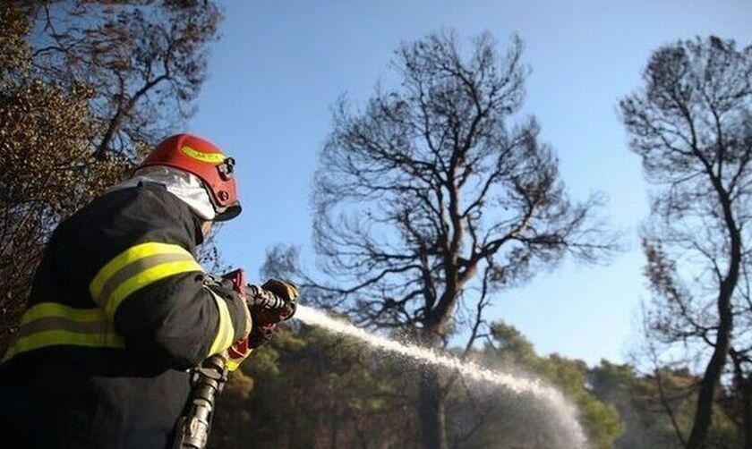 Φωτιά στην Αγία Μαρίνα Κορωπίου