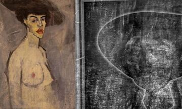 Τρία σκίτσα του Μοντιλιάνι κρυμμένα κάτω από πίνακά του
