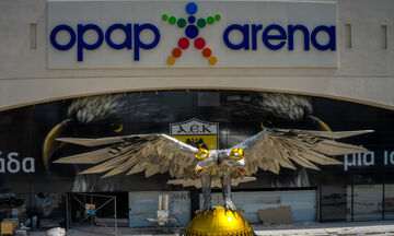 ΑΕΚ: Η... δοκιμαστική πτήση του αετού στην «Αγιά Σοφιά - OPAP Arena»