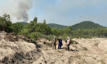 Συνεχίζεται η μάχη με την πυρκαγιά στη Δαδιά