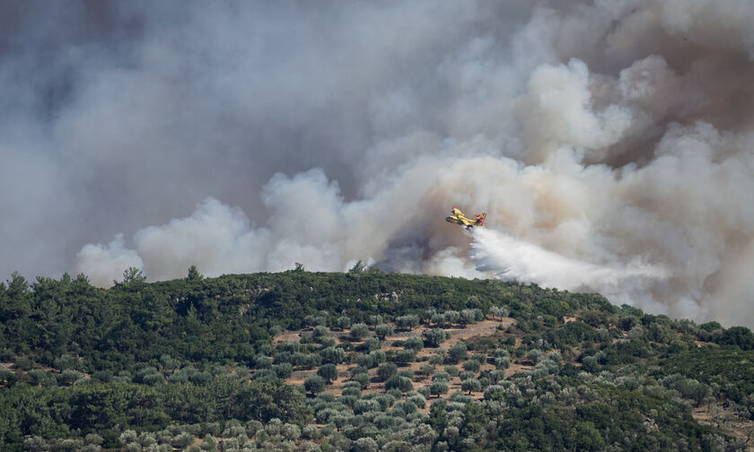 Πυρκαγιές: Δύο τα ενεργά μέτωπα, σε Δαδιά και Μυτιλήνη