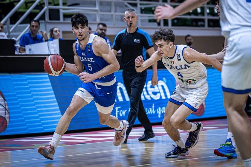 Iταλία - Ελλάδα 64-55: Ήττα και αποκλεισμός για την Κ-18 στο Eurobasket