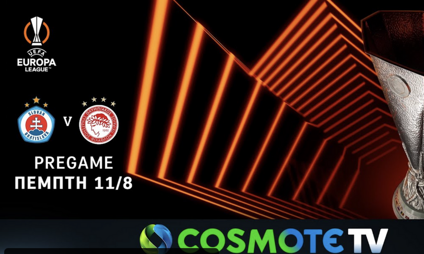 Live Streaming: Σλόβαν Μπρατισλάβας - Ολυμπιακός (pregame)