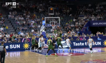 Σλοβενία - Λιθουανία: Το buzzer beater του Γκεντράιτις
