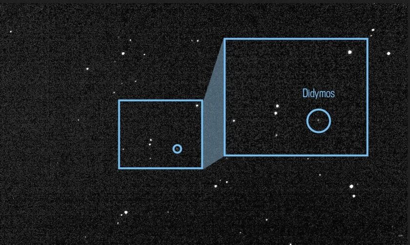Η αποστολή DART φωτογραφίζει για πρώτη φορά τον αστεροειδή Δίδυμο