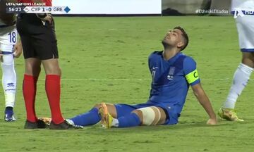 Κύπρος - Ελλάδα: Αποχώρησε τραυματίας ο Μπακασέτας
