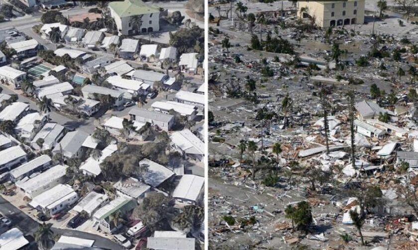 Φλόριντα: Οι συνέπειες του τυφώνα «Ίαν» σε εικόνες - Το «πριν και μετά»