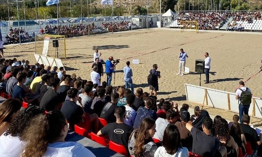 Έναρξη εκδηλώσεων «Εβδομάδες Αθλητισμού»: Τα σχολεία επισκέπτονται το Karteros Beach Sports Center