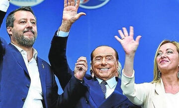 Ιταλία: Συνάντηση Μπερλουσκόνι, Μελόνι και Σαλβίνι για τον σχηματισμό κυβέρνησης
