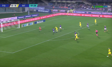 Φιορεντίνα - Ίντερ: Ο Μπαρέλα το 0-1, ο Λαουτάρο το 0-2