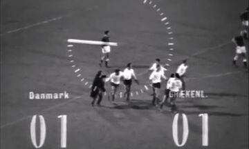 1965: Σπάνιο ντοκουμέντο από το 1-1 της Εθνικής με την Δανία για τα προκριματικά του Μουντιάλ (vid)