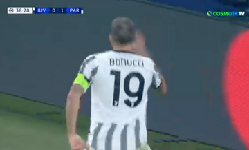 Γιουβέντους - Παρί Σεν Ζερμέν | 1-1, ο Μπονούτσι βρέθηκε στο σωστό σημείο και σκόραρε (Βίντεο)
