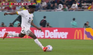 Πορτογαλία - Γκάνα | Κοντά σε ένα φανταστικό γκολ ο Κούντους!