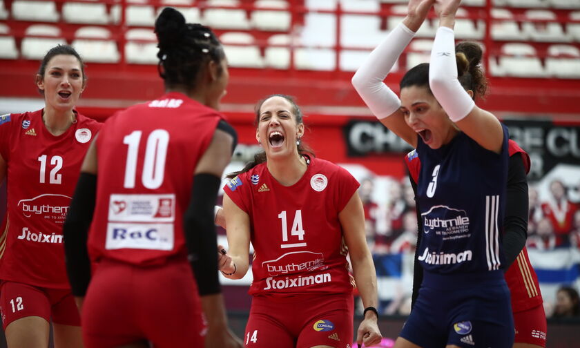 Volley League Γυναικών: Με ξέσπασμα στο φινάλε ο Ολυμπιακός 3-1 τον Άρη