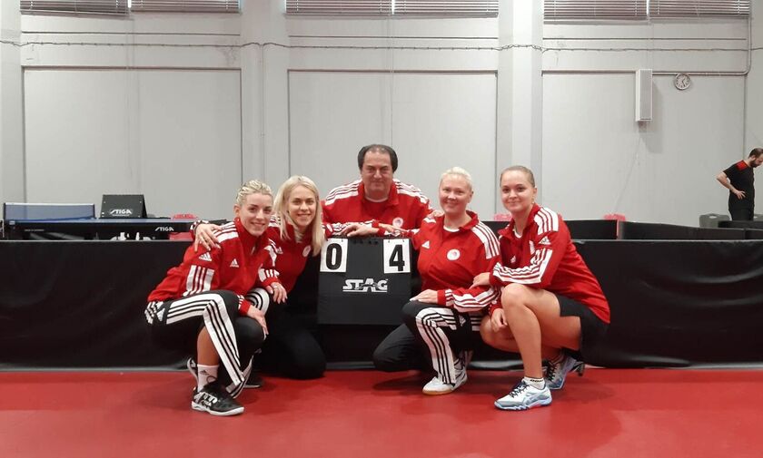 Πινγκ Πονγκ: Μόνος πρώτος ο Ολυμπιακός