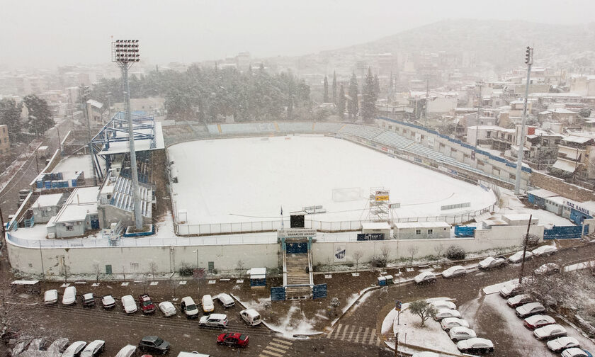 Λαμία - ΠΑΟΚ: Αναβλήθηκε λόγω χιονιού ο πρώτος ημιτελικός Κυπέλλου