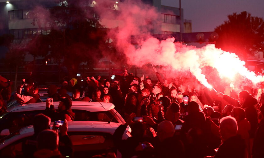 Ολυμπιακός: Υποδοχή στον Ρέντη για τους θριαμβευτές του βόλεϊ (pics)