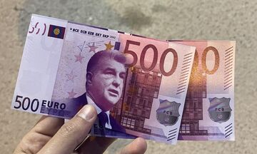 Ρεάλ Μαδρίτης-Μπαρτσελόνα: Χαρτονομίσματα με το πρόσωπο του Λαπόρτα