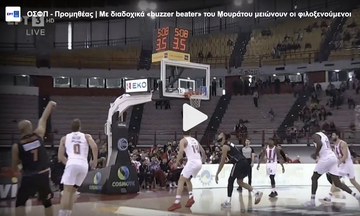 Ολυμπιακός – Προμηθέας: Με διαδοχικά «buzzer beater» του Μουράτου μειώνουν οι φιλοξενούμενοι