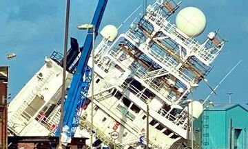 Σκωτία: Αρκετοί τραυματίες στο πλοίο που έπεσε από πλατφόρμα επισκευών  