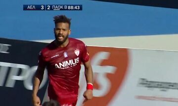 ΑΕΛ-ΠΑΟΚ Β': Το πέναλτι του Ογκμπόε για το 3-2