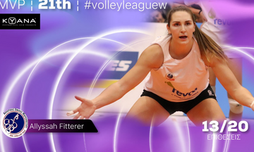 Volley League Γυναικών: Η Φίτερερ αναδείχθηκε MVP της 21ης αγωνιστικής 
