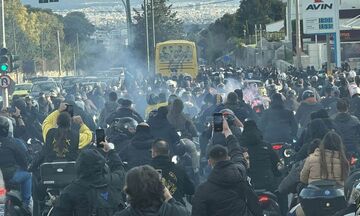 ΑΕΚ: Συνοδεία εκατοντάδων φίλων της αποχώρησε η αποστολή από το ξενοδοχείο για το «Γ. Καραϊσκάκης»!