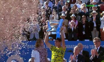 Barcelona Open: Η τελετή απονομής του τίτλου στον Αλκαράθ