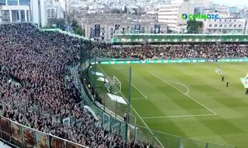 ΠΑΟ - ΑΕΚ | Κατάμεστη η Λεωφόρος, δε σταματούν τα συνθήματα