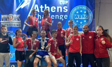 Kick Boxing: Οκτώ μετάλλια για τον Ολυμπιακό στο Ευρωπαϊκό Κύπελλο «Athens Challange 2023»
