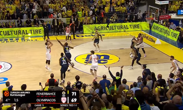 EuroLeague: Στην κορυφή του top 10 το μεγάλο τρίποντο του Σλούκα (vid)