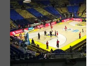 Φενέρμπαχτσε - Ολυμπιακός: Η προθέρμανση του Ολυμπιακού - Σερί τρίποντα από τον Βεζένκοφ (vid)