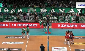 ΠΑΟ - ΟΣΦΠ | Η Σάλας "κλείνει" το πρώτο σετ υπέρ του Ολυμπιακού