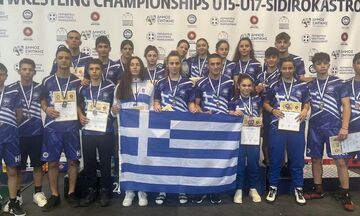 Με πολλές ελληνικές διακρίσεις η αυλαία του Βαλκανικού Πρωταθλήματος Πάλης 