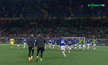 Μίλαν-Ίντερ 0-2: Αποθέωση στους 'νερατζούρι' μετά το θρίαμβο
