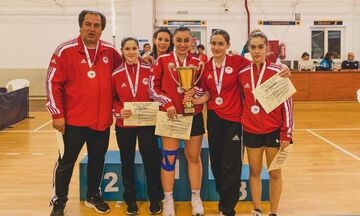 O Ολυμπιακός στις Νέες γυναίκες και η ΑΕΚ στους Νέους άνδρες τους πανελλήνιους τίτλους στο ομαδικό