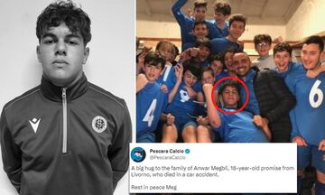 Λιβόρνο: Νεκρός σε τροχαίο 18χρονος ποδοσφαιριστής