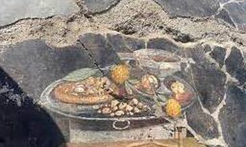 Τοιχογραφία με «πίτσα» στην Πομπηία!