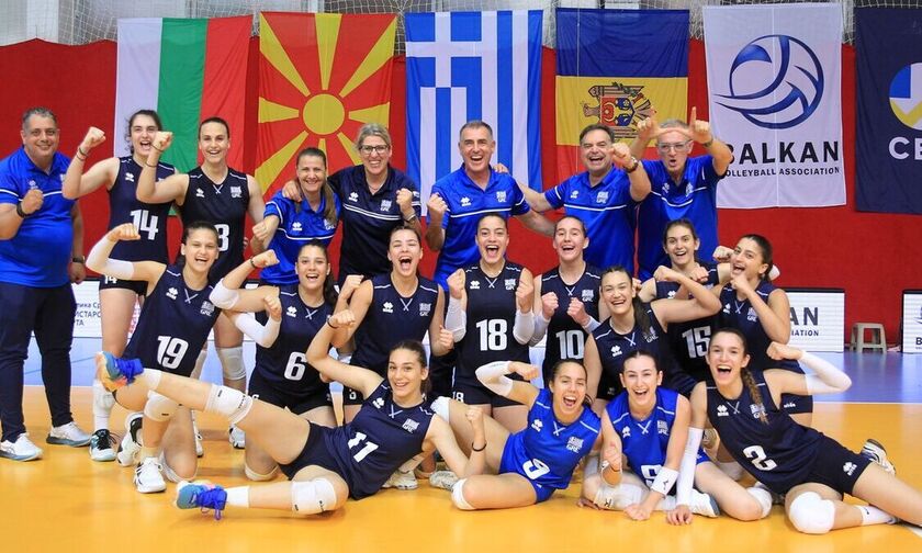Χρυσό στο Βαλκανικό Πρωτάθλημα η εθνική βόλεϊ κορασίδων