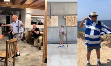 Έγινε viral ο 89χρονος Oμογενής που ήρθε για πρώτη φορά στην Ελλάδα