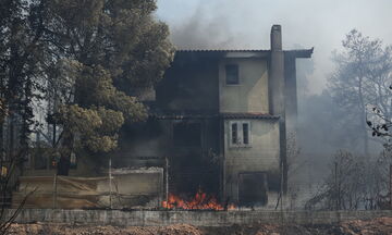 Φωτιά στον Νέο Κουβαρά: Κάηκαν τα πρώτα σπίτια - Εκκενώνονται Λαγονήσι, Σαρωνίδα, Ανάβυσσος (vids)