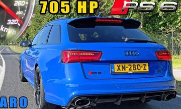 Ομοβροντία με το σπανιότερο Audi RS 6 (+video)