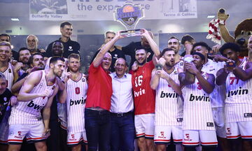 Ολυμπιακός - Παναθηναϊκός 75-51: Η απονομή του Super Cup στους Πειραιώτες (vid)