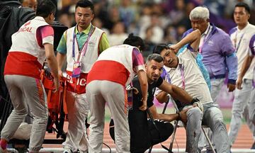 Επίτροπος τραυματίστηκε από σφύρα στους Ασιατικούς Αγώνες