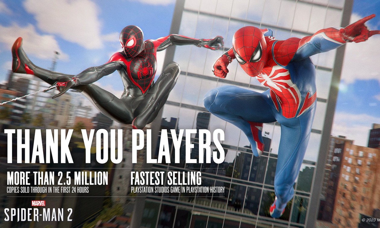 Spider-Man 2: Το γρηγορότερο σε πωλήσεις παιχνίδι στην ιστορία των PlayStation Studios (pic)  