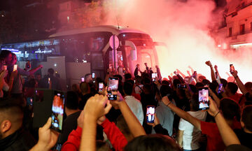 Αποθέωση του Ολυμπιακού στην Κρήτη (pics)