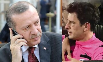 Ερντογάν: Mίλησε με τον διαιτητή που δέχτηκε επίθεση από τον πρόεδρο της Ανκαραγκιουτσού (vid)