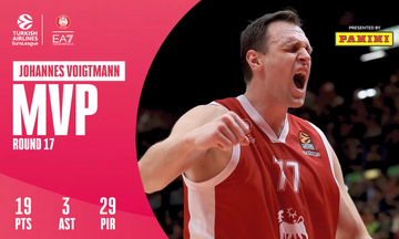 EuroLeague: O Φόγκτμαν ΜVP της 17ης αγωνιστικής