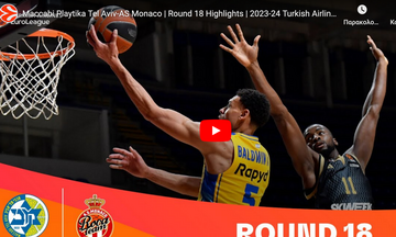 Μακάμπι Τελ Αβίβ - Μονακό 93-83: Highlights 