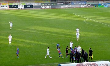 Βόλος – Ατρόμητος: Προσωρινή ένταση μετά το μαρκάρισμα του Μπερτόλιο